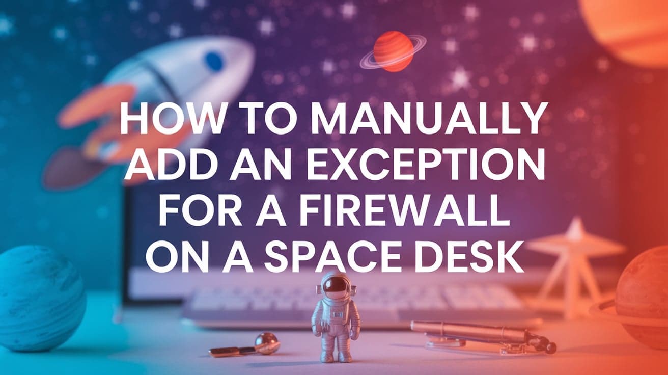 How to Add a Manual Exception in Firewall for SpaceDesk
